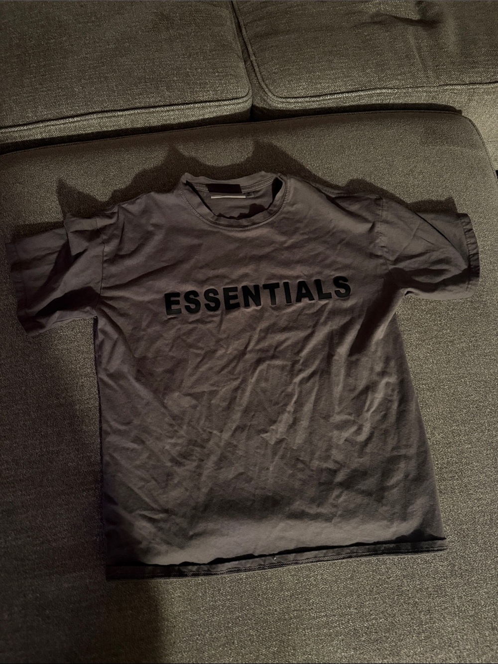 Men’s Fear of God ESSENTIALS Grey Short Sleeve Logo Tee